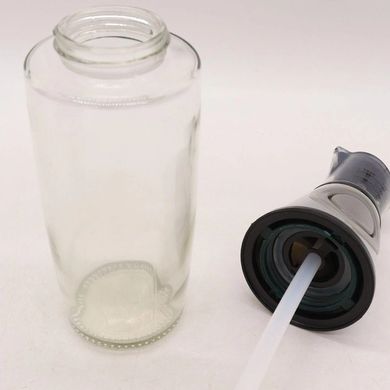 Пляшка для олії з мірною чашею-дозатором та помпою на 500 мл Press & Measure