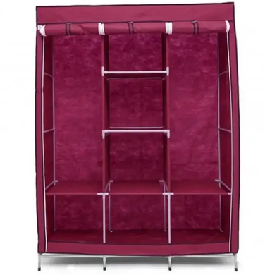 Шафа тканинна HCX на 3 секції 88130 (130х45х175 см), Переносна шафа для одягу