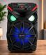Портативная акустическая система 12" 25Вт с Bluetooth микрофоном на аккумуляторе 2000мA на колесах LiGE-1717 Black