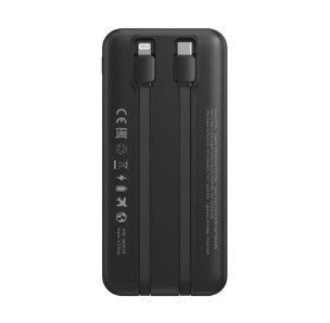 Портативний Power Bank KENSA KP-89 20000 mAh 22.5W з дисплеєм швидкого заряджання PD QC USB-C і кабелями