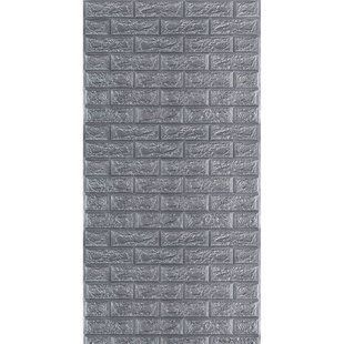 R017-2 Панель стінова в рулоні 3D 700х3080х2мм Сіра Цегла (D) SW-00002535