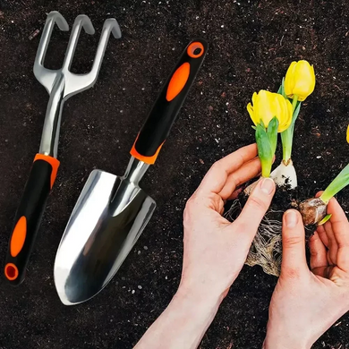 Набір садових інструментів 14 в 1 в кейсі Gardening Set ART &mdash; Універсальний садовий набір: секатор, лопата, граблі, пила