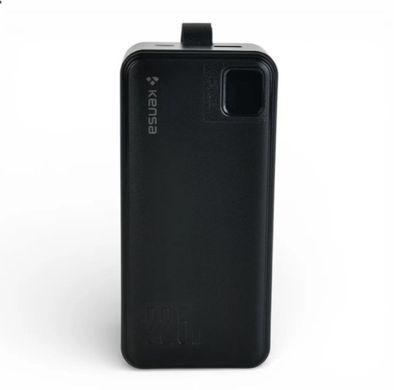 Портативний Power Bank KENSA KP-90 30000 mAh 22.5W з дисплеєм швидкого заряджання PD QC USB-C і кабелями