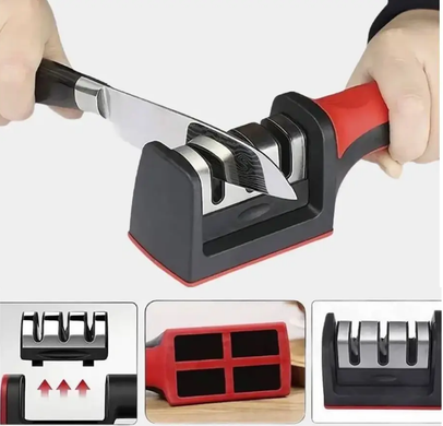 Точилка ручная для ножей SHARPENER, Ножеточка механическая, Точило для ножей и ножниц