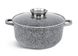 Набір кухонного посуду Edenberg 6 кастрюль з алюмінію 3-шарове антипригарне покриття та зручні ручки Сірий