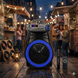 Портативна акустична колонка-валіза ZXX-7171 600Вт: Переносна бездротова Bluetooth колонка на коліщатках з мікрофоном, пультом та LED підсвічуванням