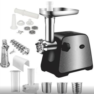 Электрическая мясорубка Domotec MS-2027 7 в 1, 4500 Вт, с соковыжималкой, терками, насадками для колбас и кеббе