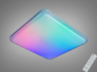 Смарт LED люстра стельова RGB 80 Вт біла з пультом &mdash; керування через додаток iLink, до 14 м&sup2;