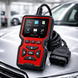Автомобильный диагностический адаптер OBD2 с цветным дисплеем и украинским интерфейсом V519 Red