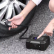 Автомобільний компресор 120Вт 150PSI 12В від прикурювача з дисплеєм, насадками та захисним кейсом Suitu ST-818 Black