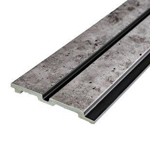 Рейка декоративная PS 2900х118х12мм Бетон с золотыми вкраплениями SW-00001752