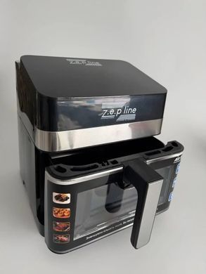 Аерофритюрниця 4200Вт 13л на два тени з 12 програмами LED дисплеєм і знімним кошиком ZepLine ZP-00343
