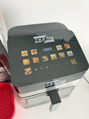 Аерофритюрниця 4200Вт 13л на два тени з 12 програмами LED дисплеєм і знімним кошиком ZepLine ZP-00343
