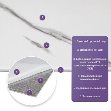 Самоклеящаяся стеновая PET плитка в рулоне 1200х3000х2мм SW-00002669