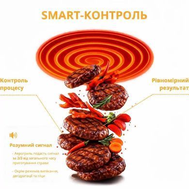 Аерофритюрниця 4200Вт 13л на два тени з 12 програмами LED дисплеєм і знімним кошиком ZepLine ZP-00343