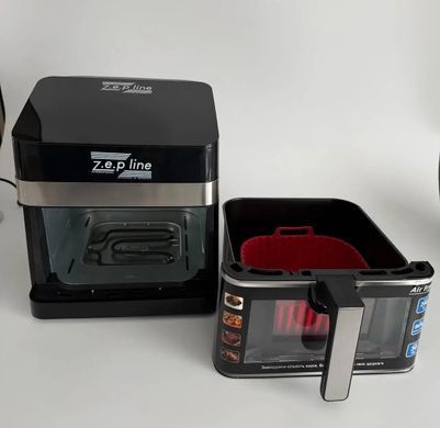 Аерофритюрниця 4200Вт 13л на два тени з 12 програмами LED дисплеєм і знімним кошиком ZepLine ZP-00343