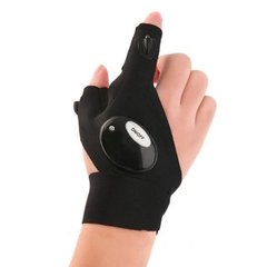 Рукавичка Glove Light із вбудованим ліхтариком із світлодіодним підсвічуванням на пальцях