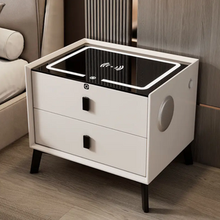 Смарт-тумба OKOP KP-588 з RGB-підсвічуванням, бездротовою зарядкою Qi, Bluetooth-колонками, USB і Type-C
