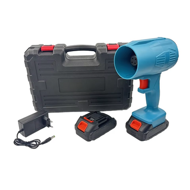 Повітродувка акумуляторна ручна з USB-зарядкою Turbo Handheld Fan T60 Blue