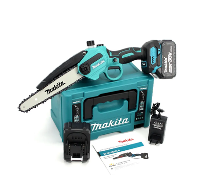 Аккумуляторная мини-пила Makita DUC155HN-8 (36V, 5AH, шина 20 см) с автоматической смазкой цепи