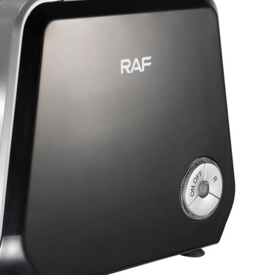Мясорубка электрическая RAF R.3374 1000W для дома с реверсом, насадками для фарша, домашних колбас и кеббе, 3 диска для помола, нож из нержавеющей стали