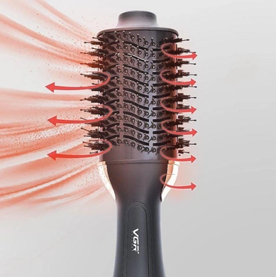 Фен-расческа 3в1 многофункциональный стайлер для завивки и укладки волос 1000Вт