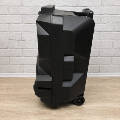 Потужна акустична система 12&Prime; з Bluetooth, FM, USB, LED-підсвіткою та караоке на акумуляторі KOLAV 1757В Black