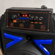 Потужна акустична система 12&Prime; з Bluetooth, FM, USB, LED-підсвіткою та караоке на акумуляторі KOLAV 1757В Black