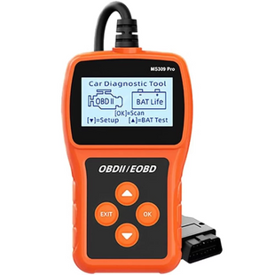 Сканер OBD2 автомобільний діагностичний тестер акумулятора, зчитувач кодів несправностей Autel Maxi Scan MS309Pro Red