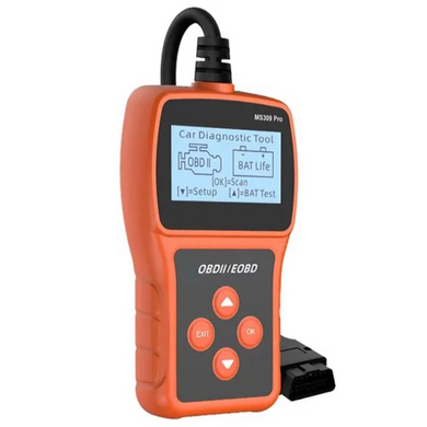 Сканер OBD2 автомобільний діагностичний тестер акумулятора, зчитувач кодів несправностей Autel Maxi Scan MS309Pro Red