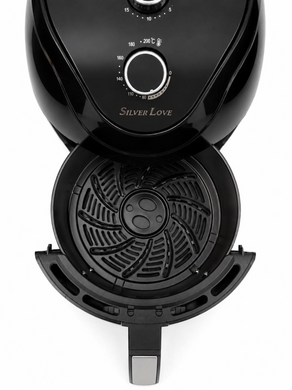 Аерогриль Silver Love MK-08 8 л &mdash; мультипіч, аерофритюрниця, фритюрниця без олії, електрогриль для дому