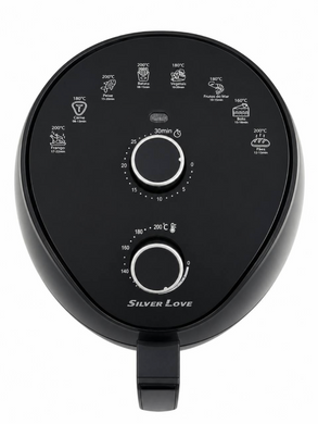 Аерогриль Silver Love MK-08 8 л &mdash; мультипіч, аерофритюрниця, фритюрниця без олії, електрогриль для дому