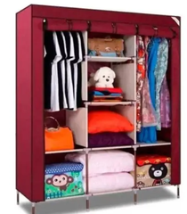 Шкаф тканевый HCX на 3 секции 88130 (130х45х175 см), Переносной шкаф для одежды