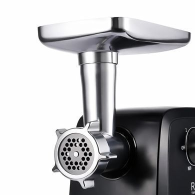 Мясорубка электрическая RAF R-3362 1000W для дома с реверсом, 3 решетками для фарша, насадками для колбас и кеббе, защита от перегрузки, мощная электромясорубка