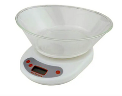 Весы электронные бытовые 5кг кухонные с овальной чашей