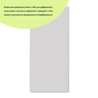 Дзеркало акрилове самоклеюче 400х900х2мм SW-00001596