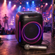 Портативна акустика ZXX-5502 / Bluetooth акумуляторна колонка з RGB підсвічуванням / Бездротова колонка караоке з мікрофоном, FM, TWS, USB