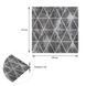 Панель стеновая 3D 690х670х5мм Ромбы серые винтаж SW-00002008