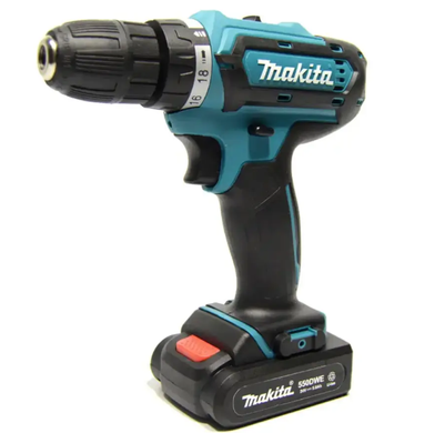 Шуруповерт Makita 331 DWE (24V, 5.0AH) з набором інструментів, запасний акумулятор