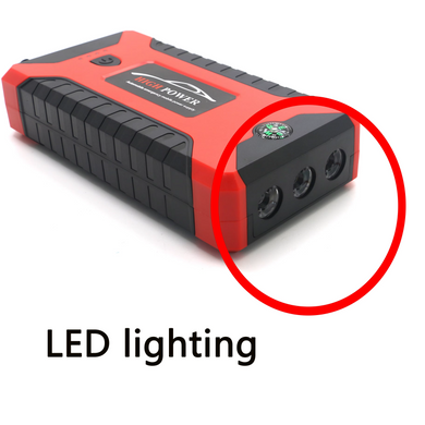 Пускозарядное устройство для автомобиля (бустер) Jumpstarter 29B (99800 mAh, 300-600A) с фонариком и павербанком в кейсе