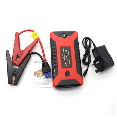 Пускозарядное устройство для автомобиля (бустер) Jumpstarter 29B (99800 mAh, 300-600A) с фонариком и павербанком в кейсе