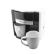 Электрическая кофеварка DOMOTEC 500W Капельная с двумя чашками по 150мл Белая