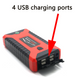 Пускозарядное устройство для автомобиля (бустер) Jumpstarter 29B (99800 mAh, 300-600A) с фонариком и павербанком в кейсе