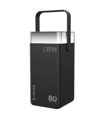 Павербанк KENSA 80000 mAh 22.5W: Енергонезалежність у будь-яких умовах. Потужний Power Bank зі швидкою зарядкою та LED-ліхтарем