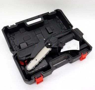 Акумуляторна ланцюгова пилка в кейсі 8", 48V, Lithium + 2 акумулятори / Міні електропила / Ручна садова пилка
