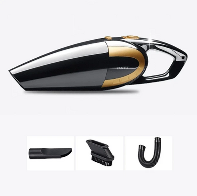 Автомобільний пилосос YANTU E03 Black + Gold 80 Вт HEPA фільтр