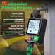 Умный программируемый таймер полива XON Water Timer X-344, 3/4", до 10 программ, ЖК-дисплей, IP54, для сада и огорода, черный