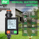 Умный программируемый таймер полива XON Water Timer X-344, 3/4", до 10 программ, ЖК-дисплей, IP54, для сада и огорода, черный