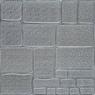 Самоклеюча декоративна 3D панель Камінь срібло 700х700х6мм (153) SW-00000187